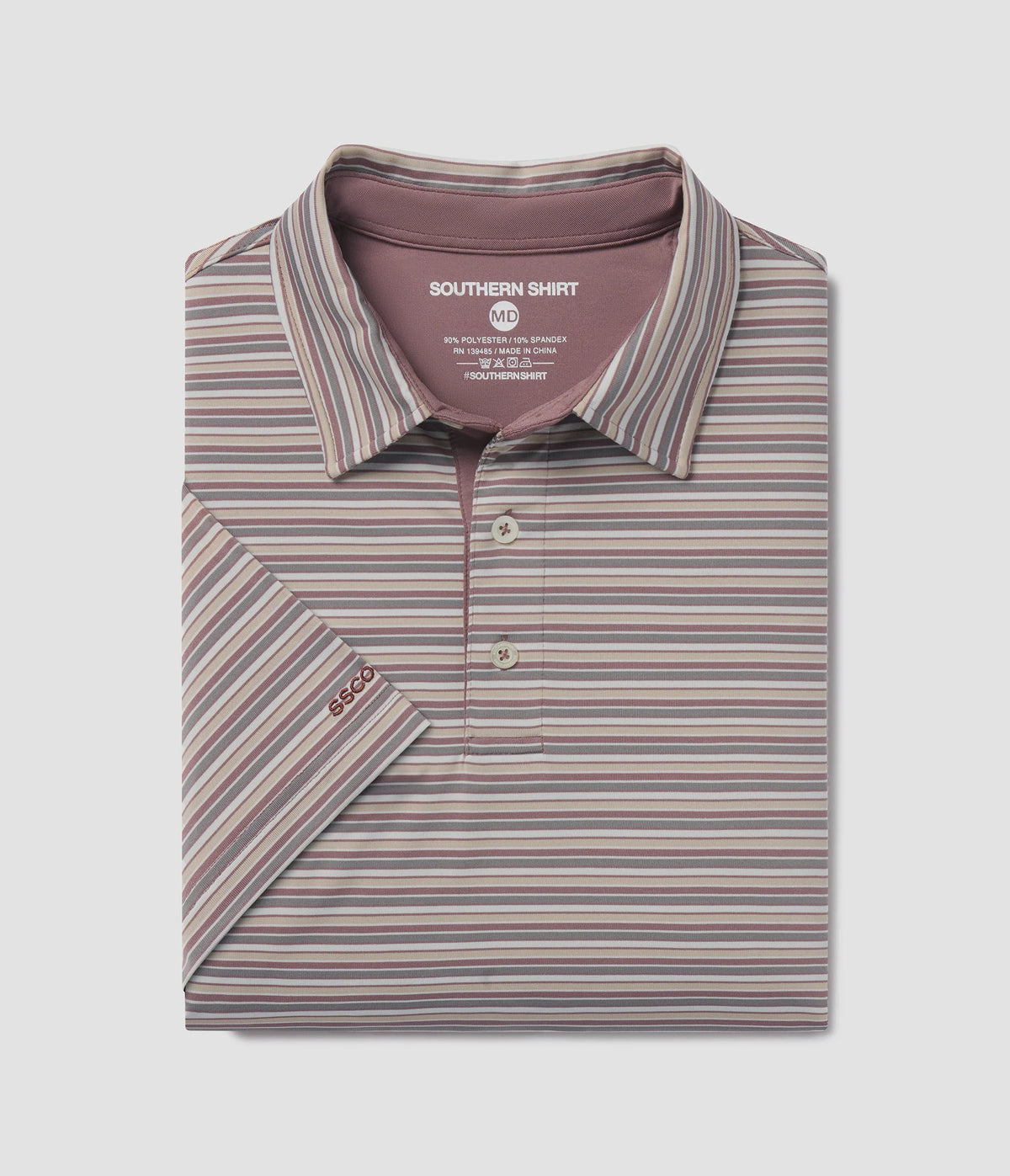 Grant Stripe Polo-Mesa
