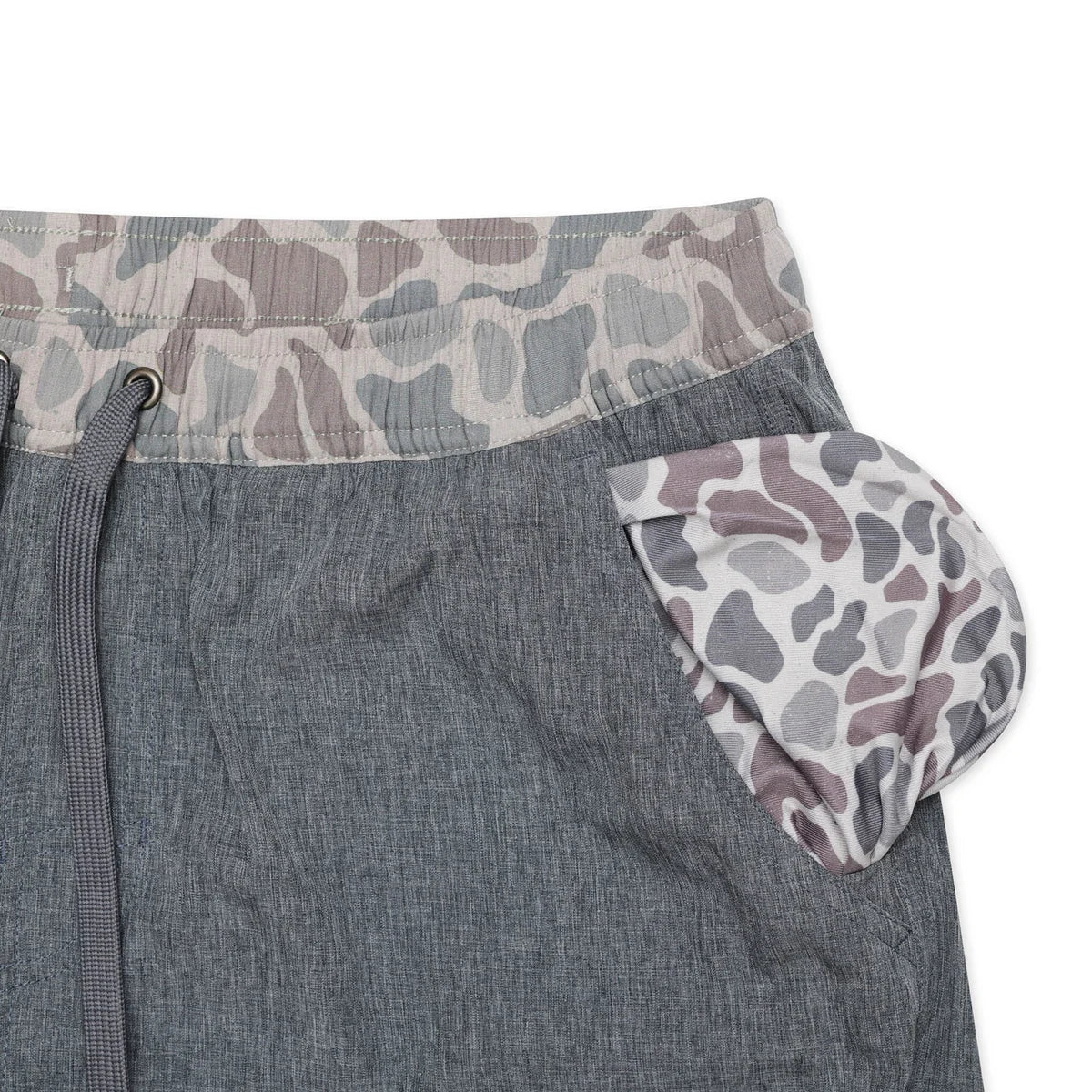 Athletic Short - Grizzly Grey - Classic Deer Camo Liner-5.5"