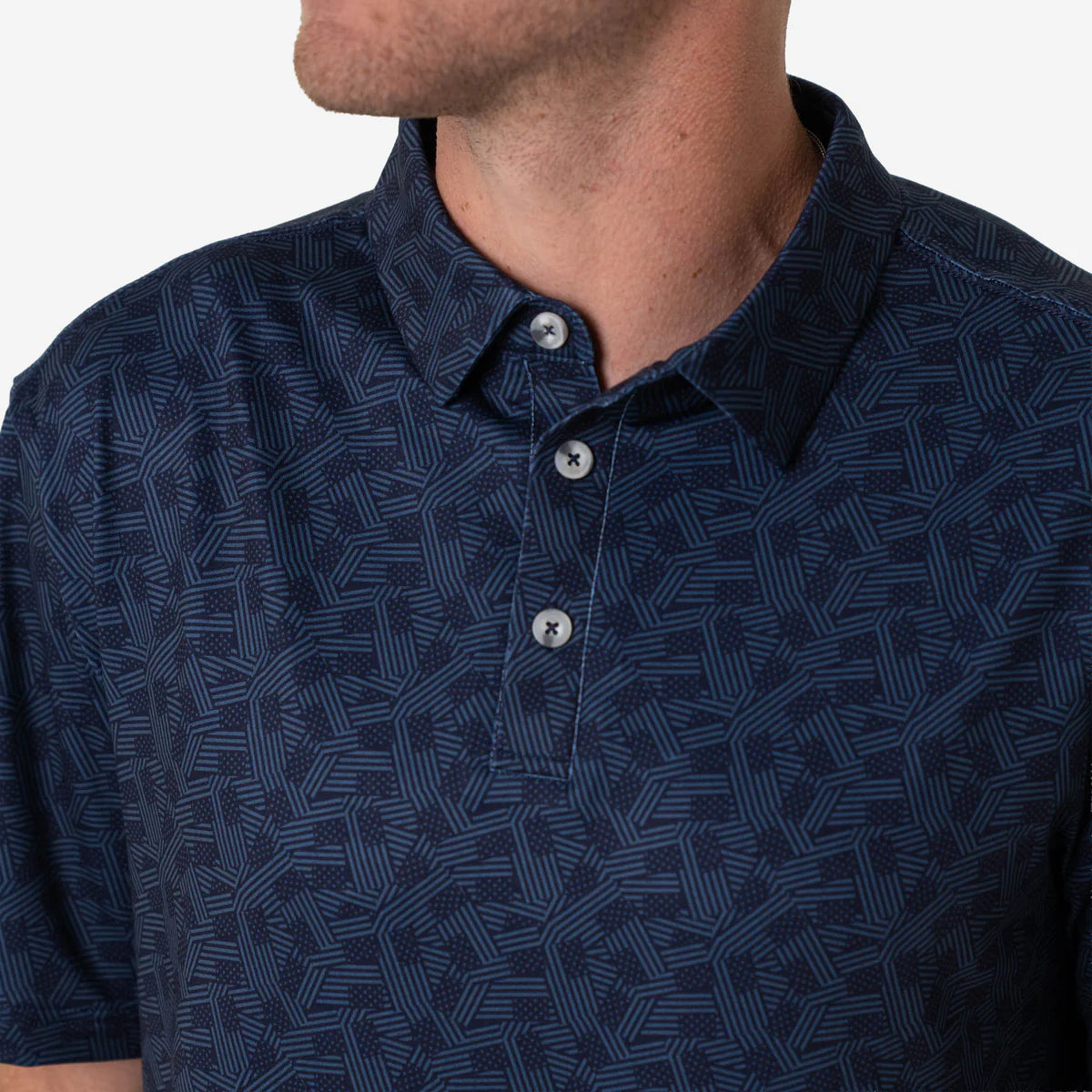 Performance Polo - Stars and Stripes - Navy