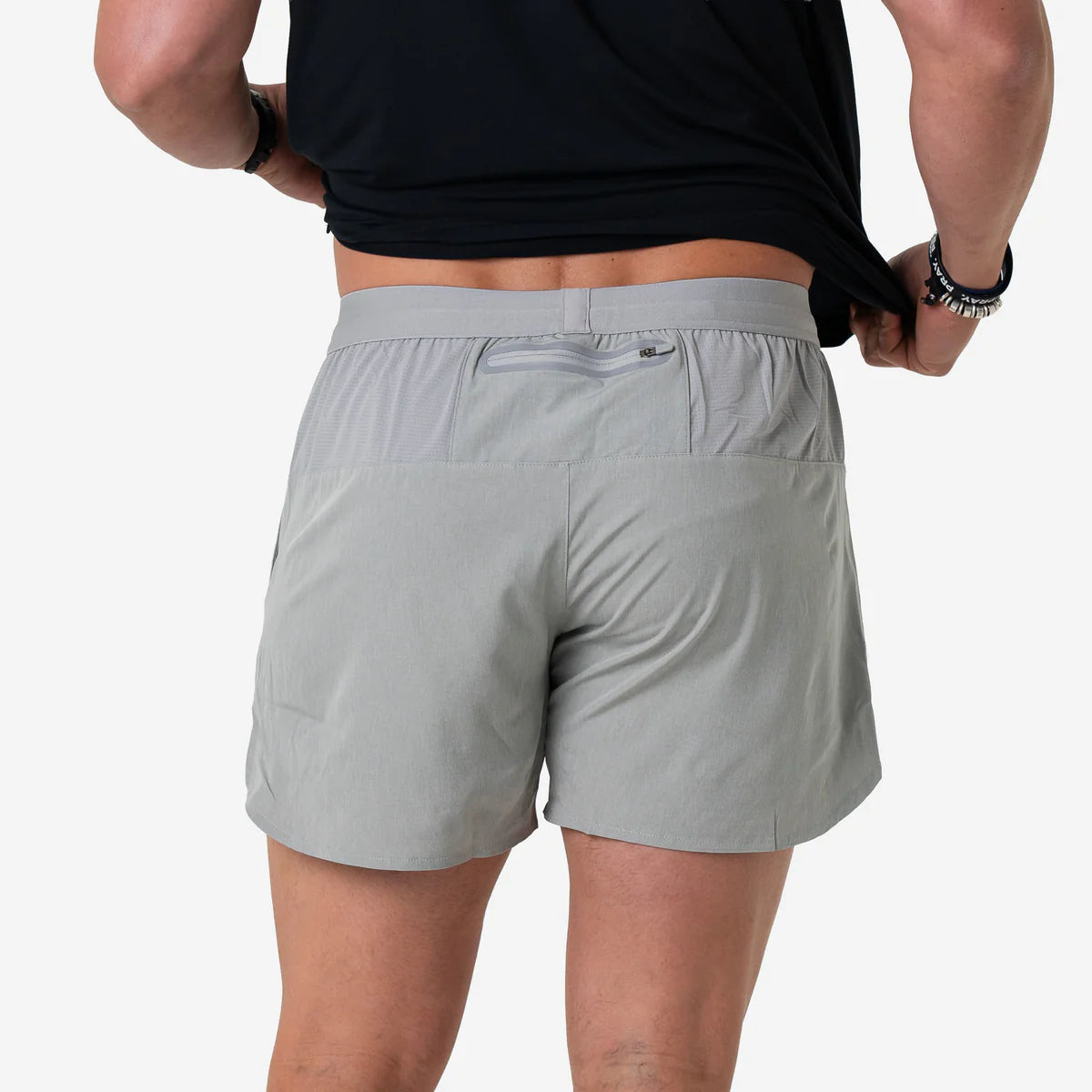 Training Short - Heather Light Grey