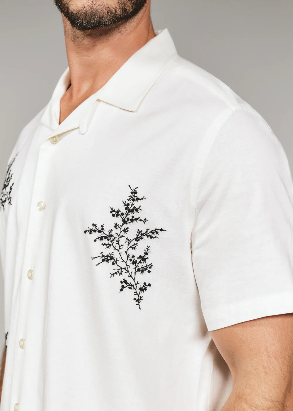 Heath Linen Camp Shirt