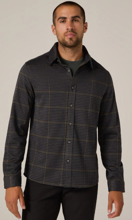 Generation™ Houndstooth Knit Shirt-Navy