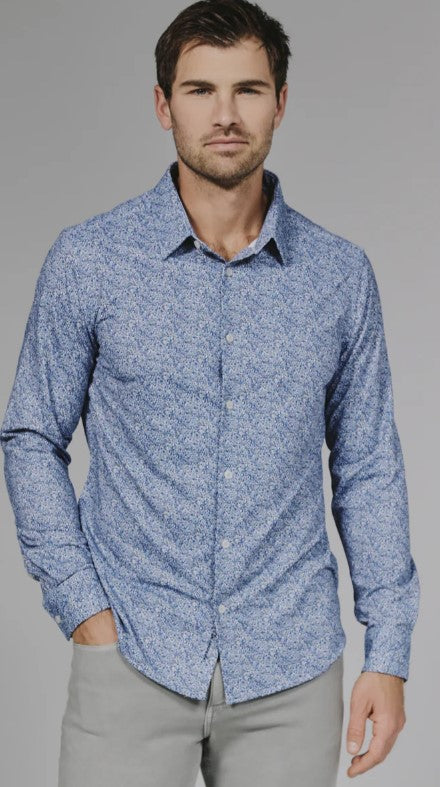 Prague Long Sleeve Shirt-Blue
