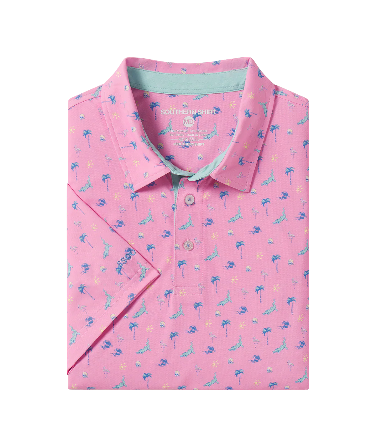 MotionTech Printed Polo-Pirate Cove