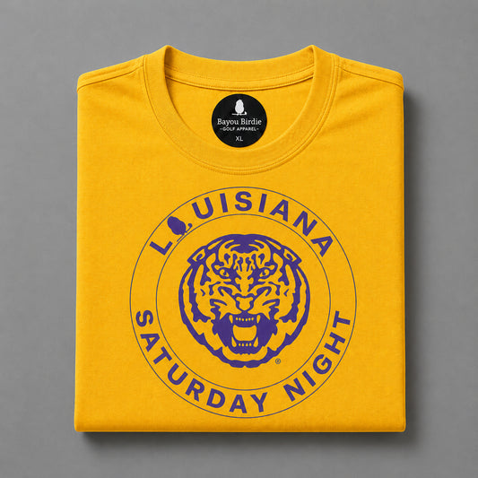 LSU Tiger Head Gold T-Shirt