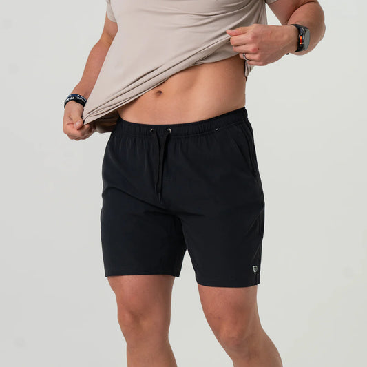 Athletic Short-Heather Black 7'