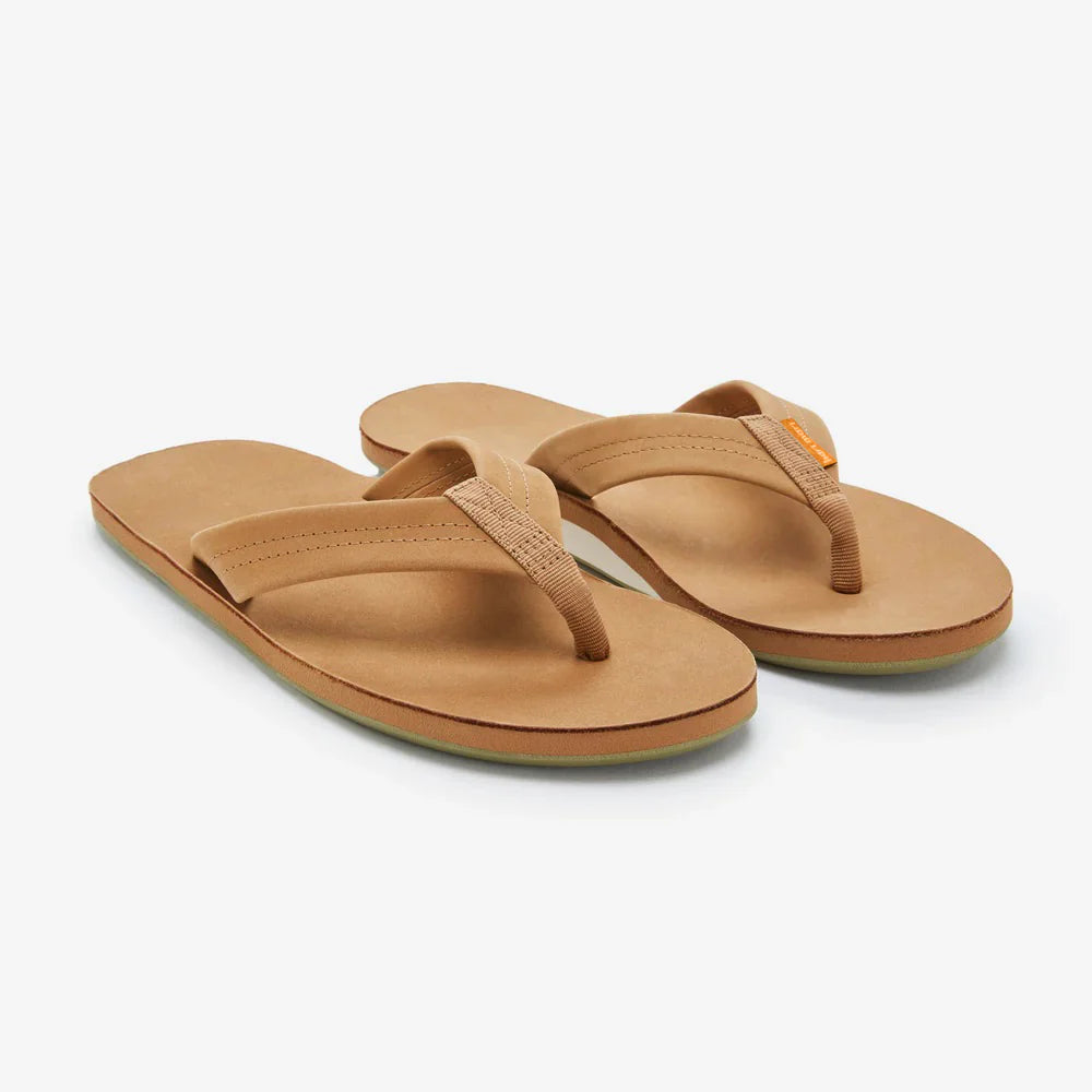 Fields Flip Flops-Tan/Olive