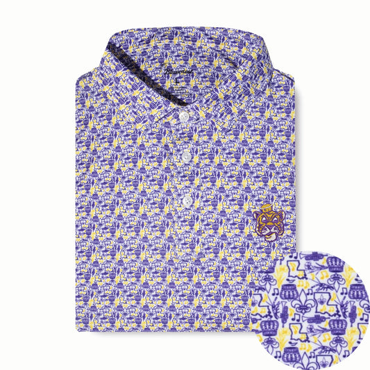 The Boot Performance Polo - Vintage LSU