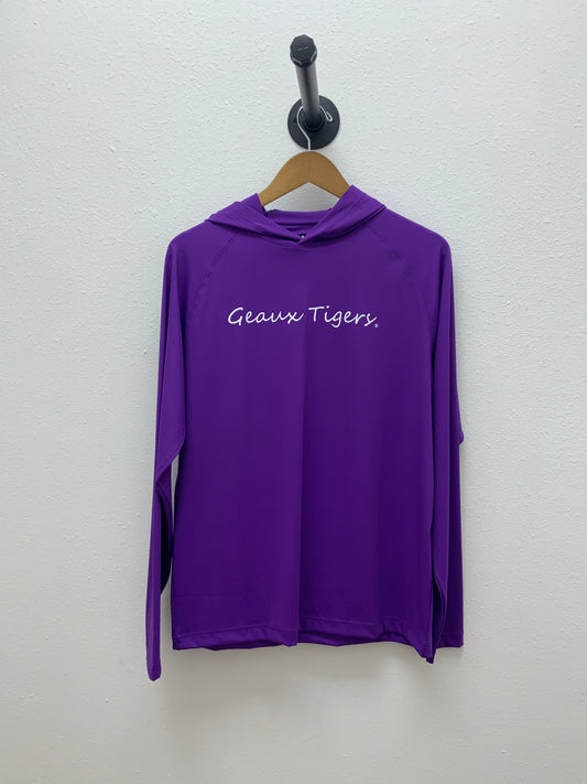 LSU "Geaux Tigers" Performance Hoodie Thistle